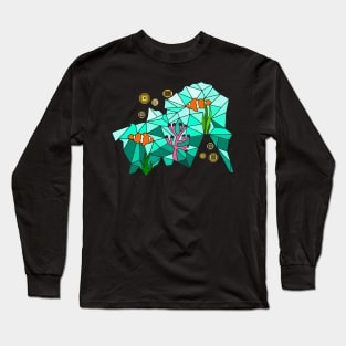 Geometric clown fish Long Sleeve T-Shirt